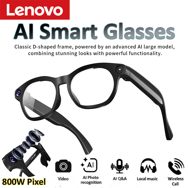 Smart Glasses Ar - Occhiali Intelligenti AI Lenovo con Fotocamera