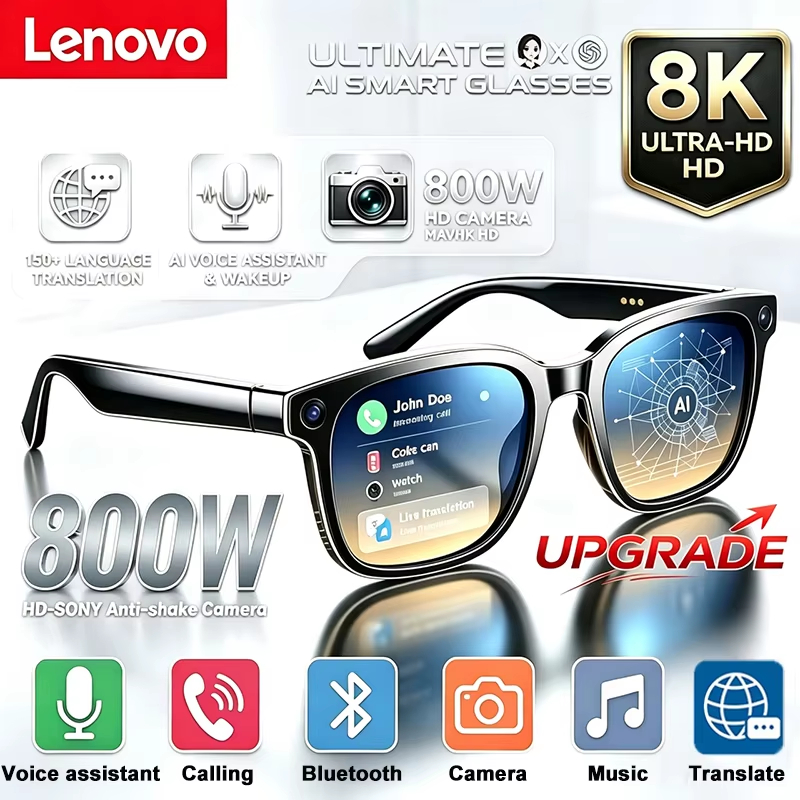 Smart Glasses Ar - Occhiali Intelligenti AI Lenovo con Fotocamera