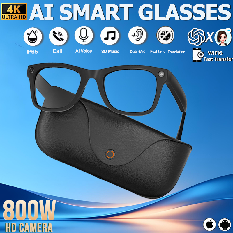 Smart Glasses Ar - Occhiali Smart 2026 in Vera Pelle
