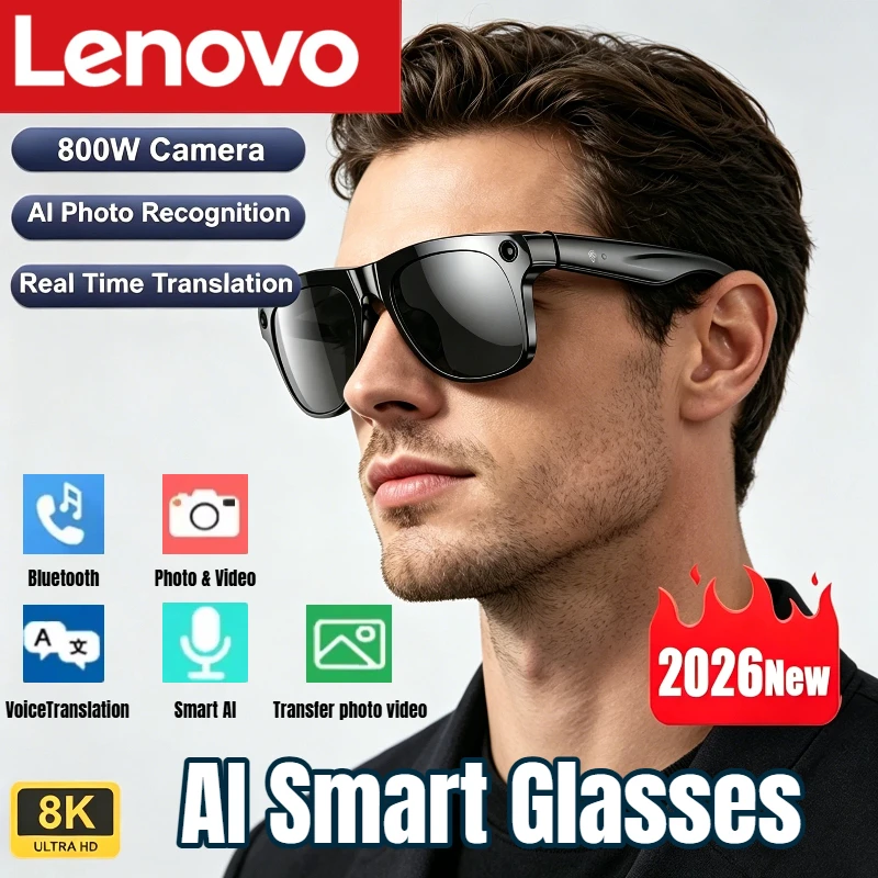 Smart Glasses Ar - Occhiali Intelligenti AI Lenovo 8K HD