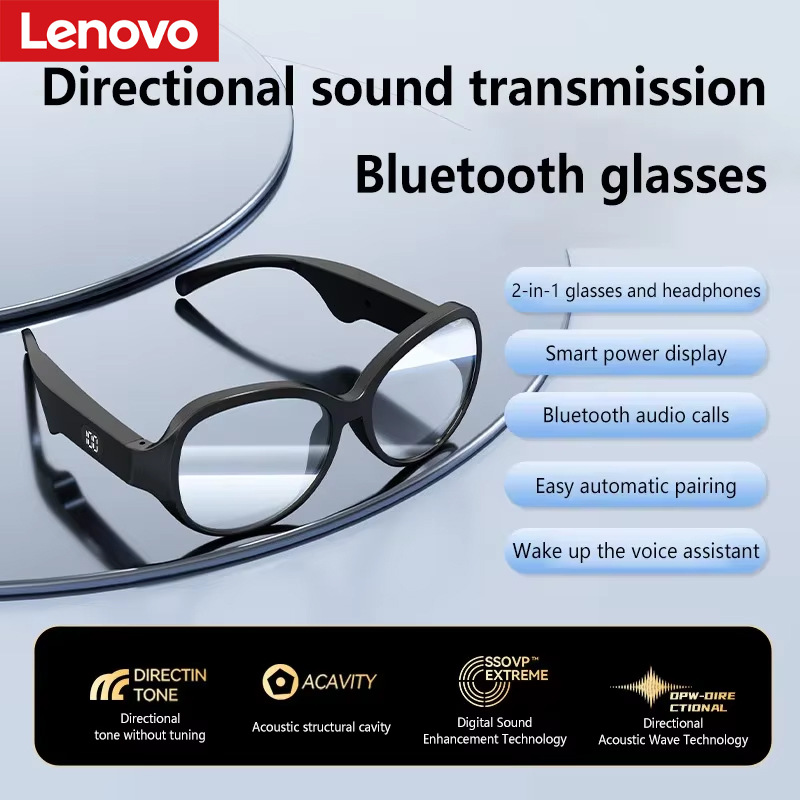 Smart Glasses Ar - Occhiali Smart Bluetooth Lenovo, Bluetooth 5.4,