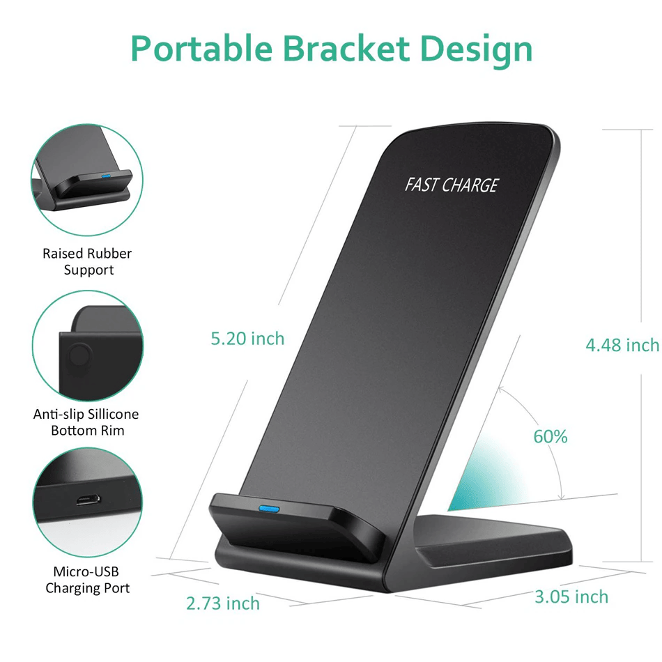 Caricatore wireless Qi rapido  - Wireless Phone Charger Pad recensione e prezzo